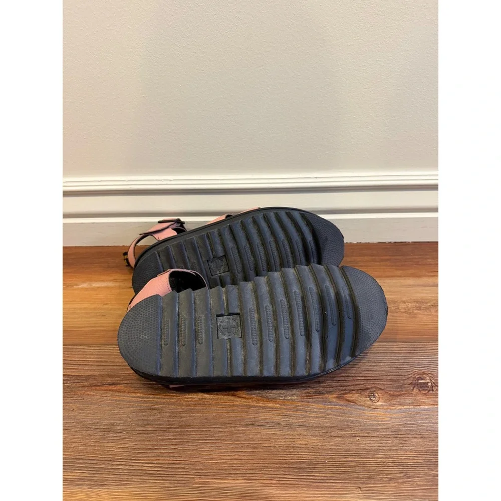 Dr. Martens Blaire Mallow Pink Leather Platform Gladiator Sandals Womens 7
